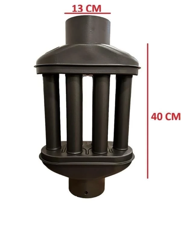 BACA CİMRİSİ / BOY: 40 CM / ÇAP: 13 CM / MAT SİYAH EMAYE