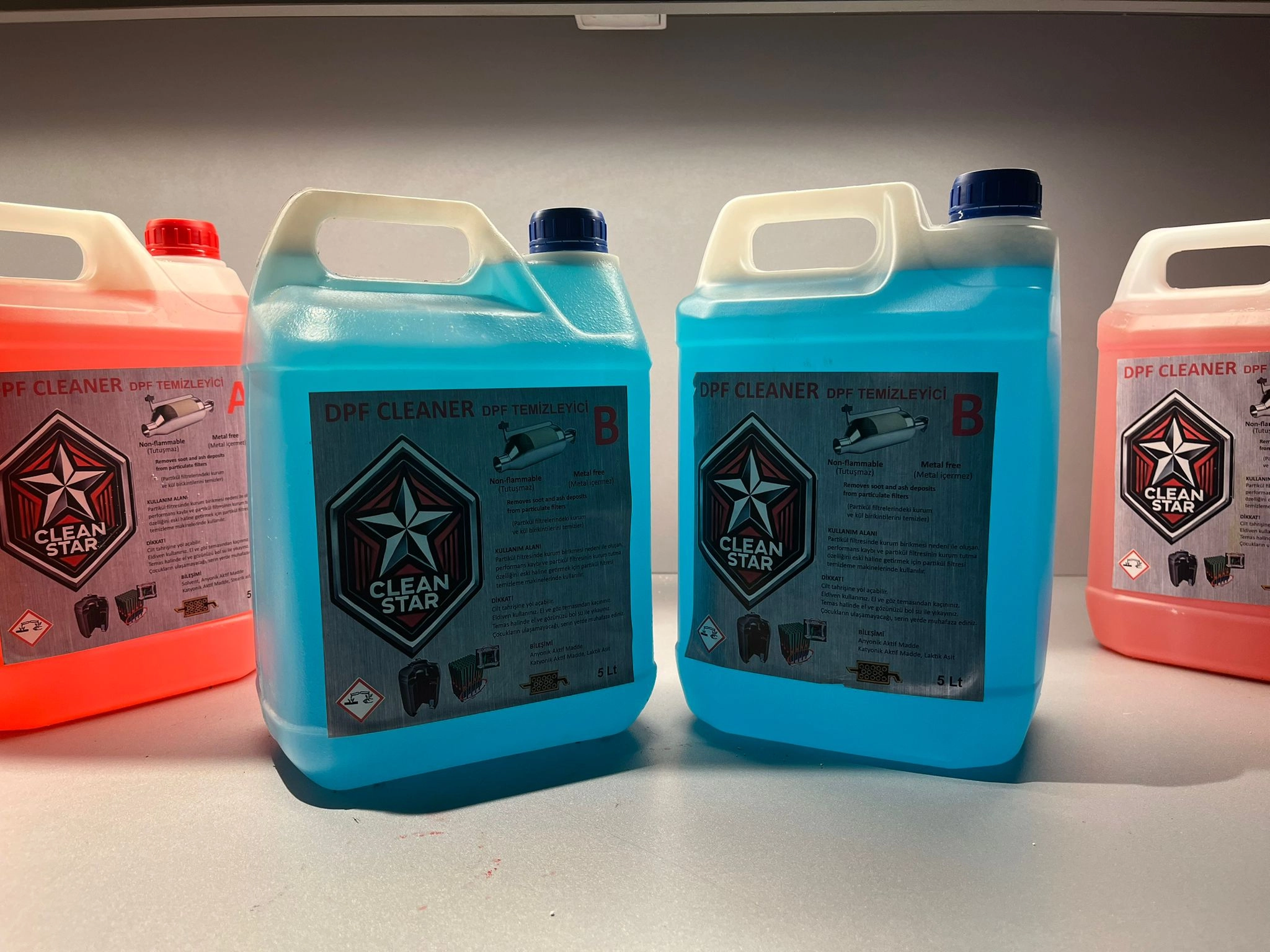 AKT CLEANSTAR ARAÇ ÜZERİNDE DPF TEMİZLİK MAKİNESİ 5LT TEMİZLİK SIVISI MAVİ