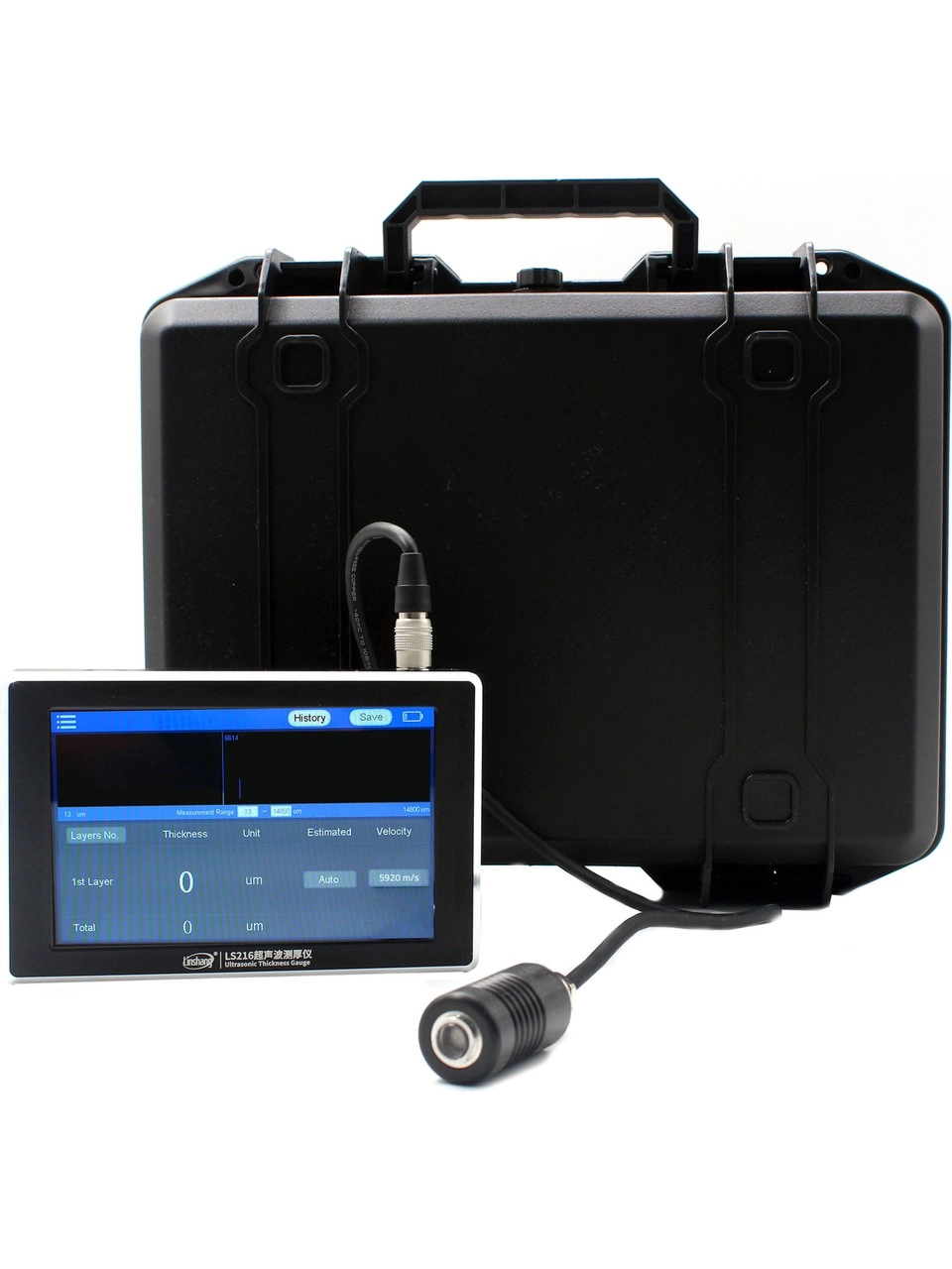 LİNSHANG LS216 YÜKSEK HASSASİYETLİ ULTRASONİK BOYA KALINLIK ÖLÇÜM CİHAZI