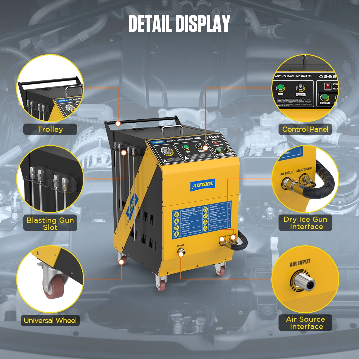 HTS708 OTOMOTİV KURU BUZ TEMİZLEME MAKİNELERİ